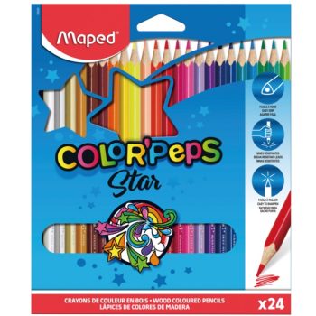 Lápices de Colores PEPS Largos - Caja 24 Unidades Maped