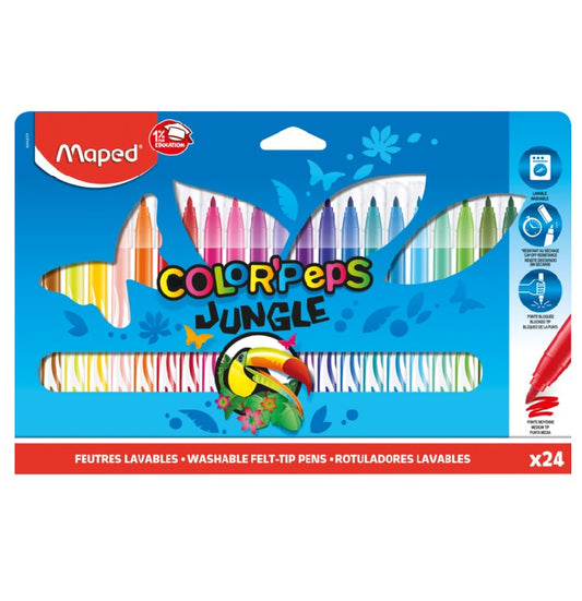 Marcador Maped Jungle caja 24 unidades