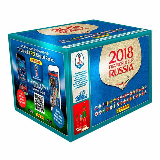 Caja de Vistas Album Panini Russia 2018 (104 Paquetes)