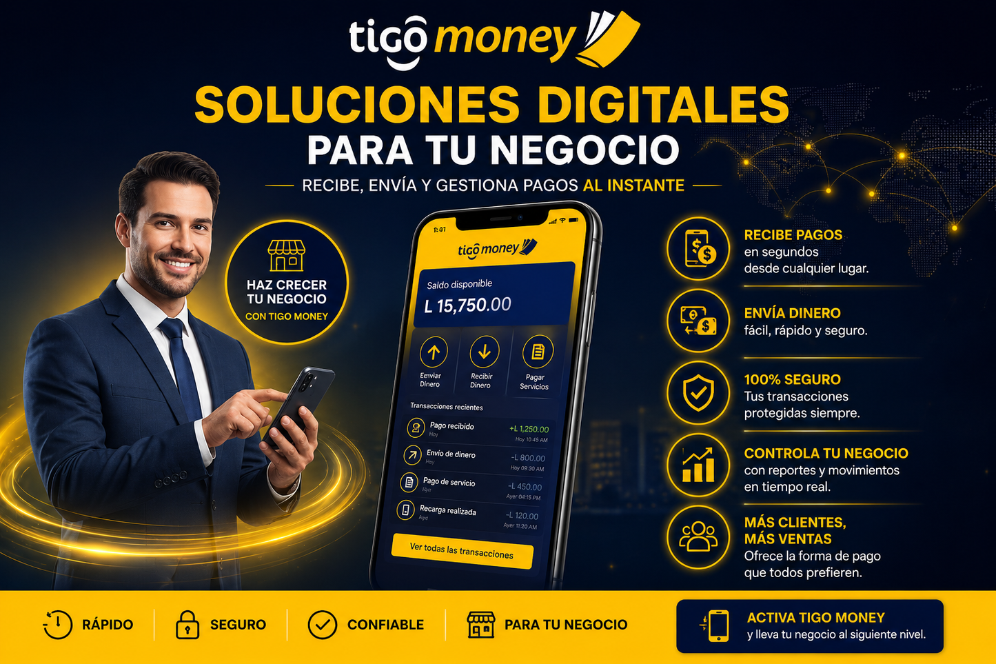 Tigo Money — Dinero Electrónico para tu Negocio