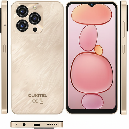 Oukitel C3 Dorado - Todos los ángulos