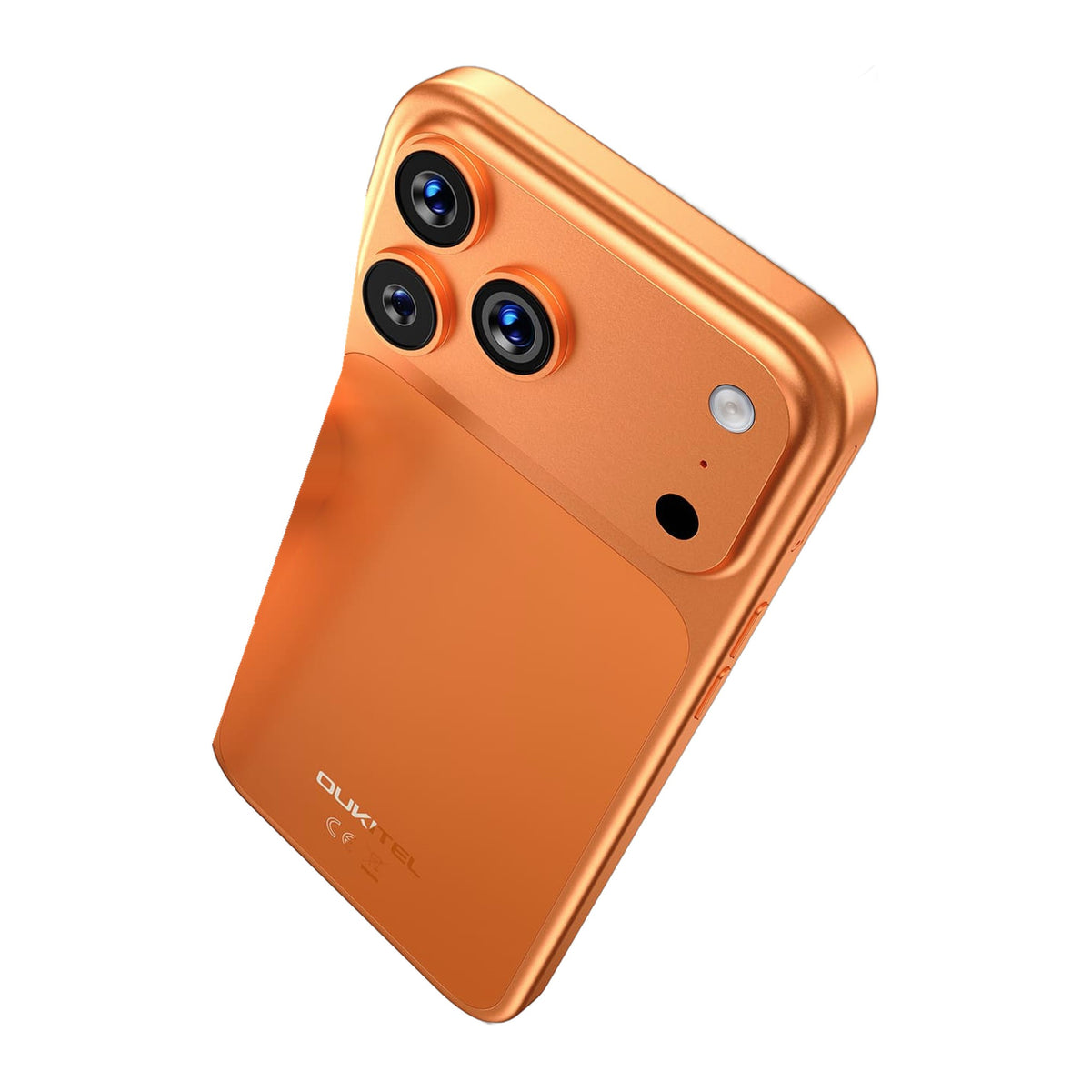 Oukitel C17 Plus color Orange, vista posterior con cámara de 64 MP